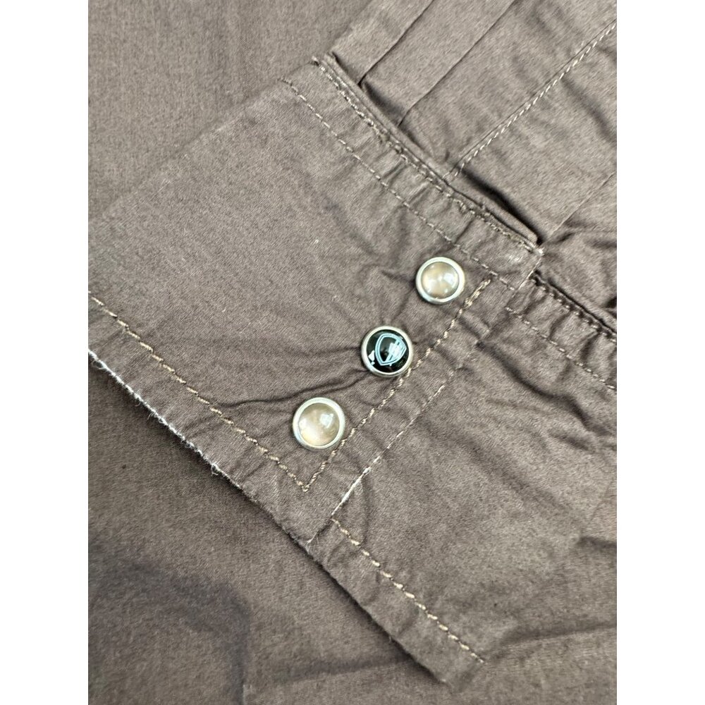 Ben Sherman Mens S Brown Long Sleeve Pearl Snap Shirt Western Cowboy *Read - Picture 4 of 15